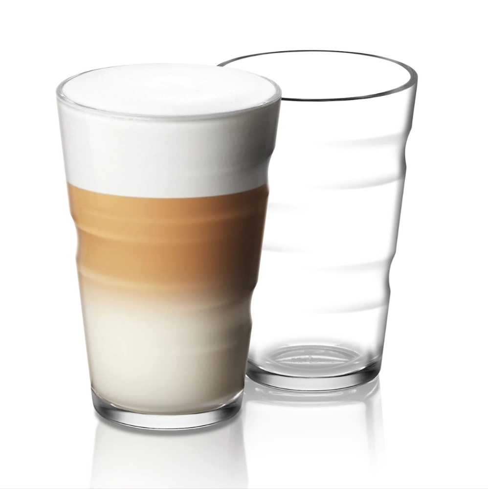 Nespresso View Recipe Iced Coffee Espresso Glass Cup Tumbler 12 oz